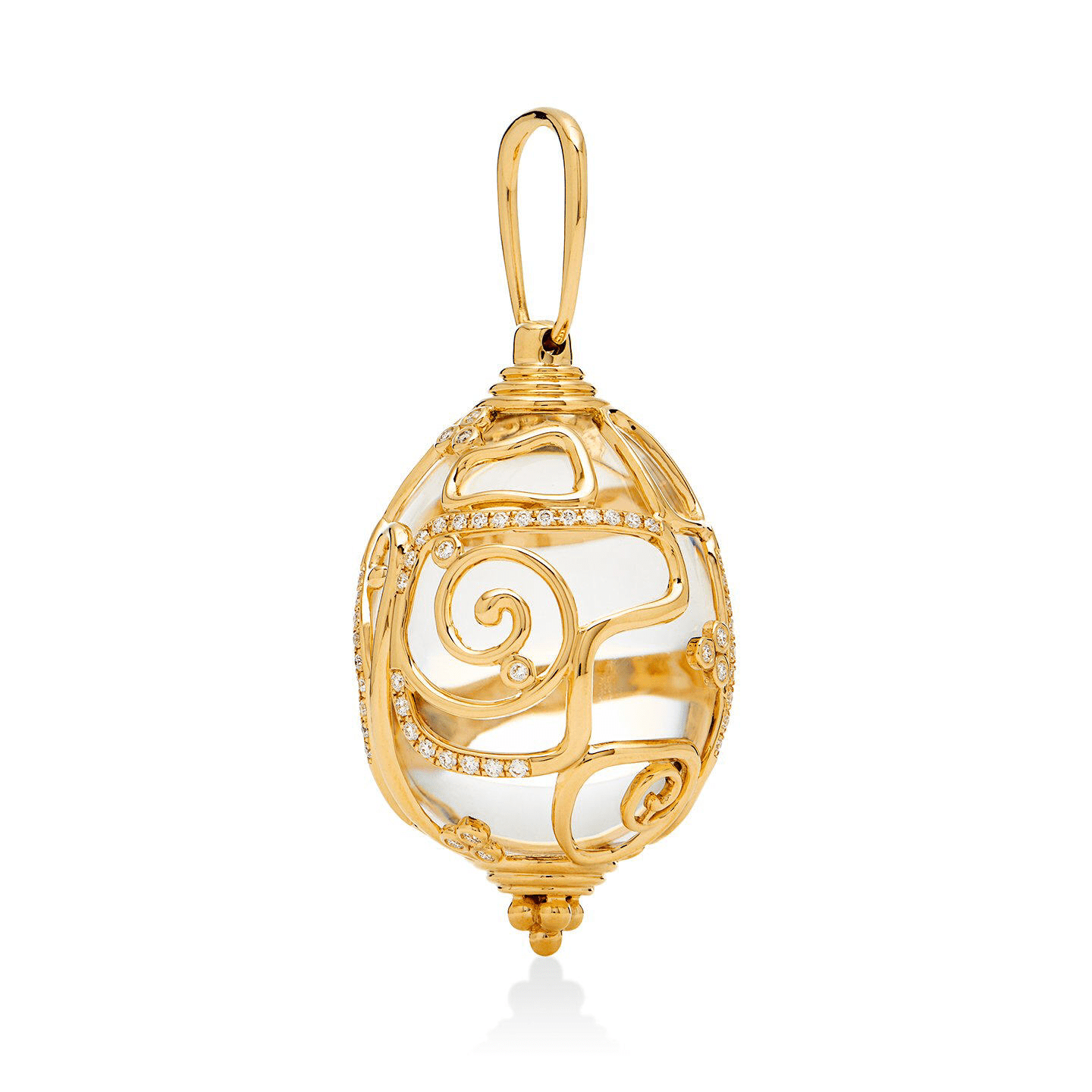 18K Yellow Gold Crystal Diamond Enhancer