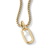 Smooth Amulet Holder in 18K Yellow Gold