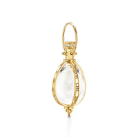 18K Yellow Gold Rock Crystal Enhancer