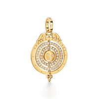 18K Yellow Gold Triple Orbit Tolo Pendant, Long's Jewelers