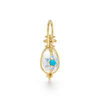 18k Yellow Gold Rock Chrystal Stella Amulet