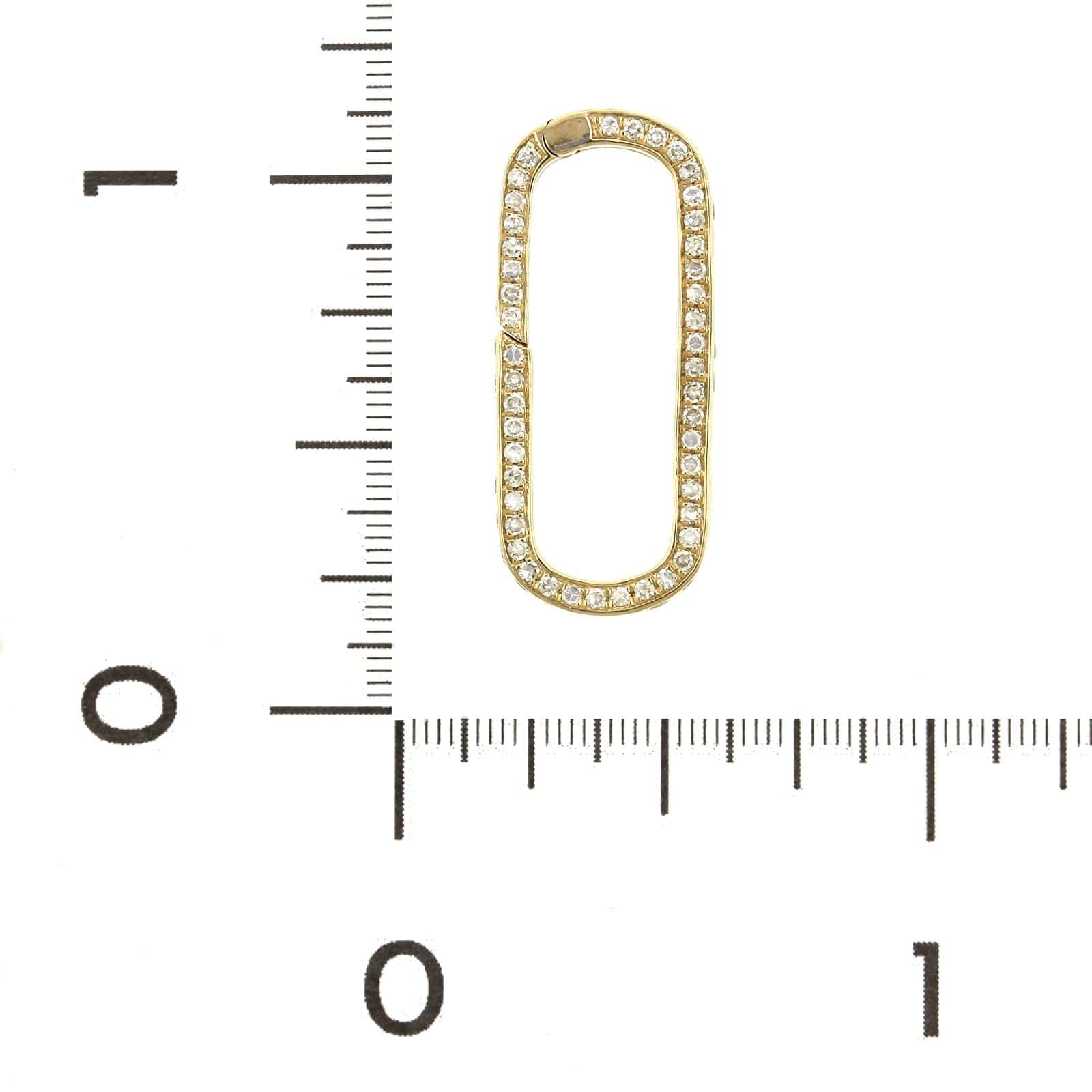 14K Yellow Gold Diamond Link Connector