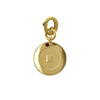 Roberto Coin 18K Yellow Gold Diamond Obelisco Enhancer Pendant