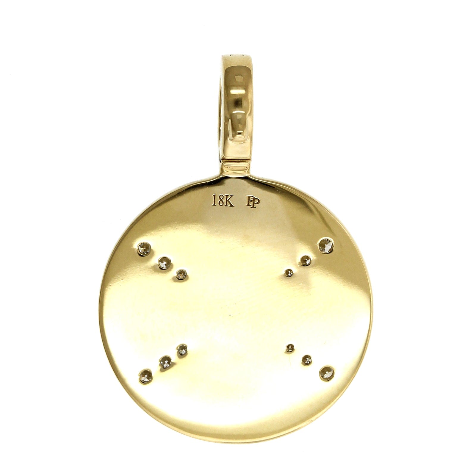 Penny Preville 18K Yellow Gold Diamond Star Medallion Pendant