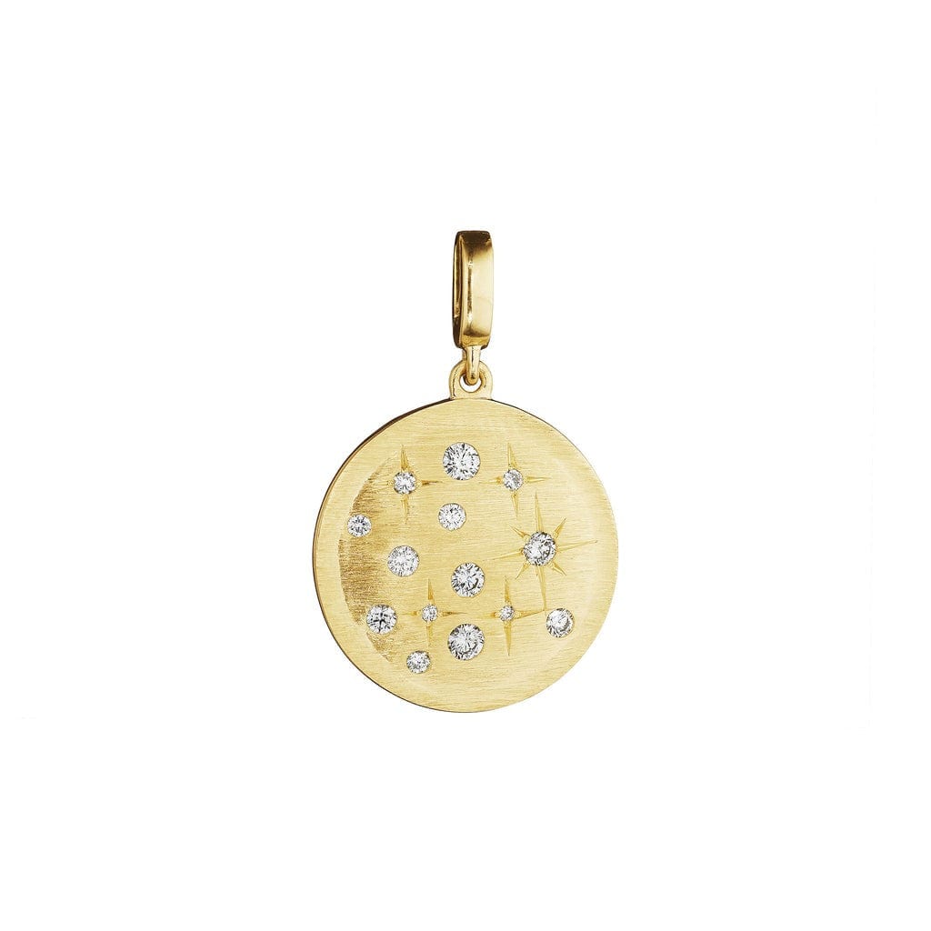 Penny Preville 18K Yellow Gold Diamond Galaxy Medallion Pendant