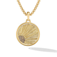 Storm Duality Amulet in 18K Yellow Gold with Diamonds
