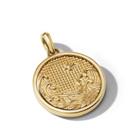 Water and Fire Duality Amulet in 18K Yellow Gold