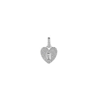 Penny Preville 18K White Gold Pave Diamond Heart Pendant