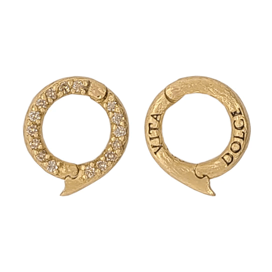 18K Yellow Gold Dolce Vita Champagne Diamond Charm Holder