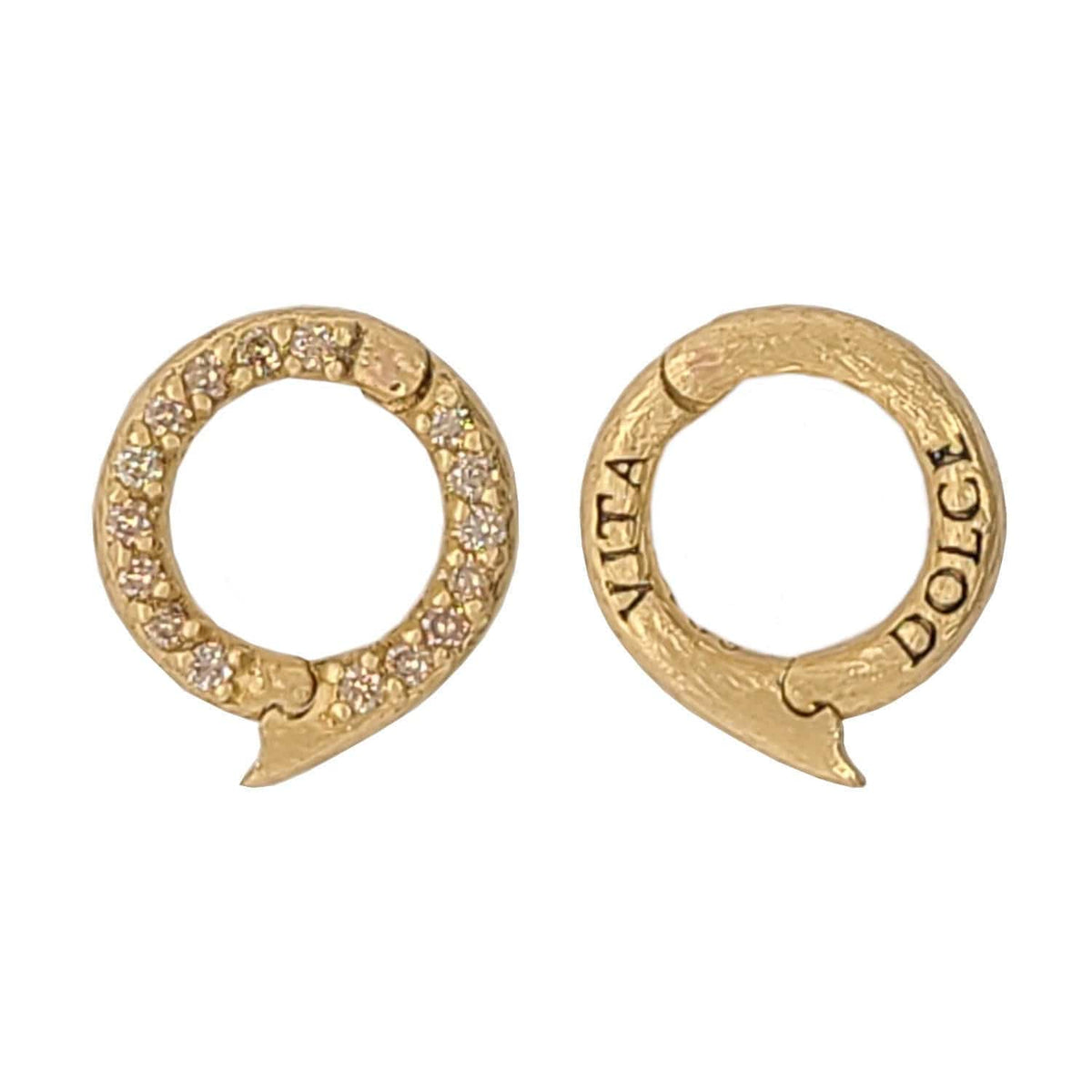 18K Yellow Gold Dolce Vita Diamond Charm Holder