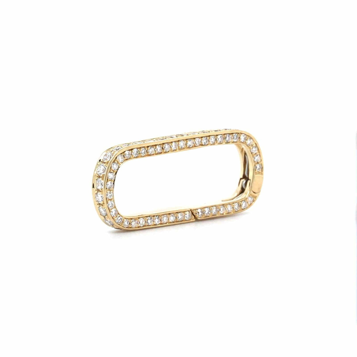 14K Yellow Gold Diamond Link Connector