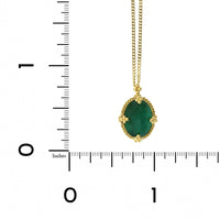 Amali 18K Yellow Gold Oval Emerald Necklace