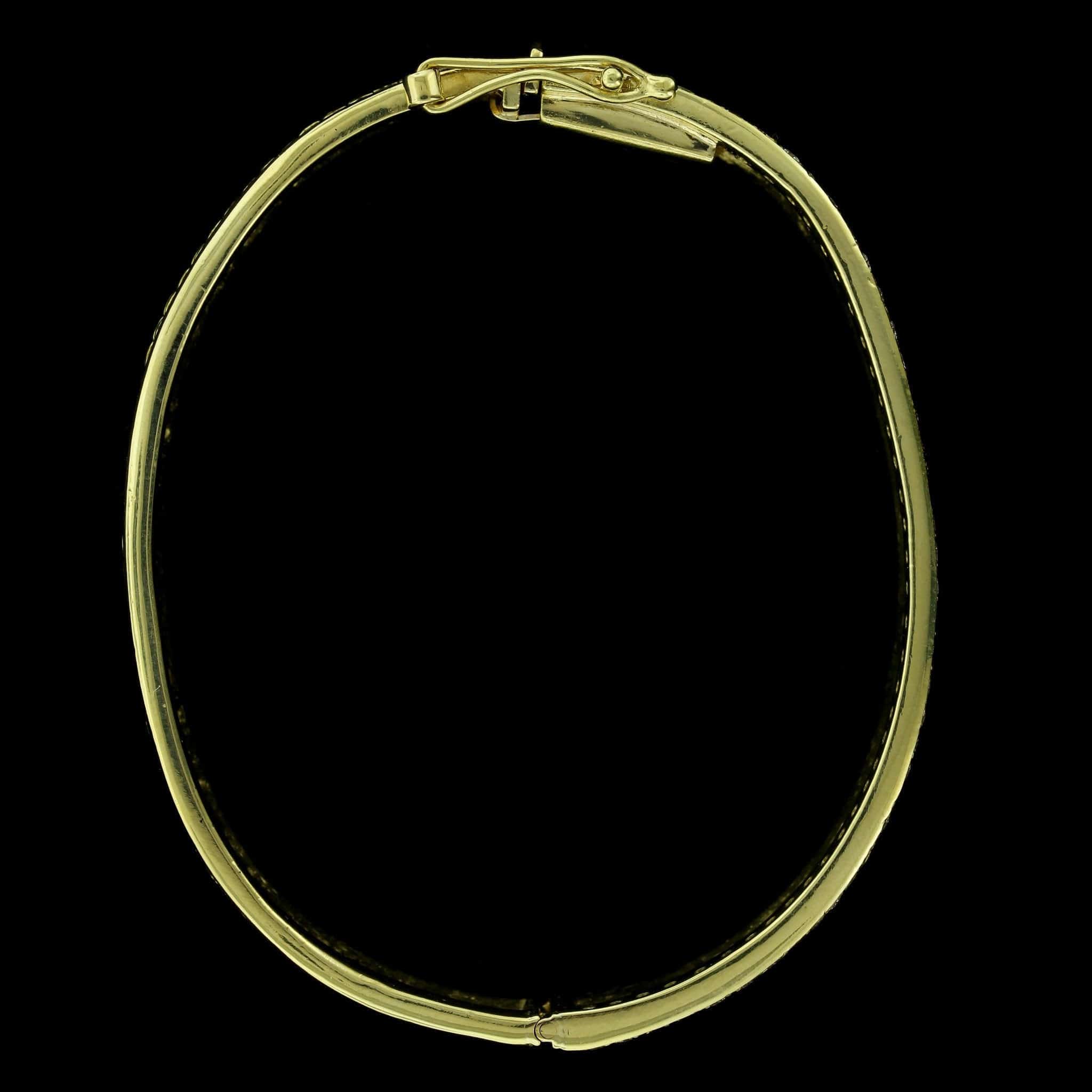 Diana Kim England 18K Yellow Gold Estate Diamond Bangle