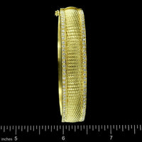 Diana Kim England 18K Yellow Gold Estate Diamond Bangle