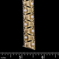 Spritzer and Fuhrmann 18K Yellow Gold Estate Cultured Pearl Bracelet