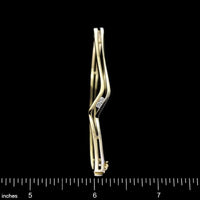 18K Two-Tone Gold Estate Diamond Bangle
