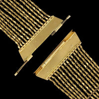 22K Yellow Gold Estate Enamel Bracelet