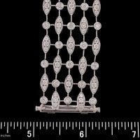 18K White Gold Estate Diamond Bracelet