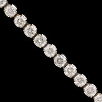 14K White Gold Estate Diamond Tennis Bracelet