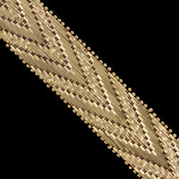 14K Yellow Gold Estate Woven Mesh Bracelet