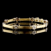 18K Two-tone Gold Estate Diamond Bracelet
