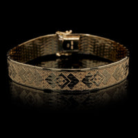 14K Yellow Gold Estate Mesh Link Bracelet