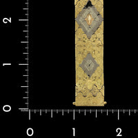 18K Tricolor Gold Estate Fancy Link Bracelet