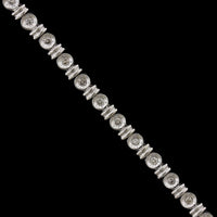 14K White Gold Estate Diamond Bracelet