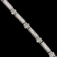 14K White Gold Estate Diamond Bracelet