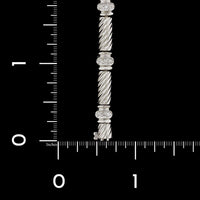 14K White Gold Estate Diamond Bracelet