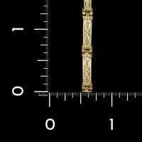 14K Yellow Gold Estate Bar Link Bracelet