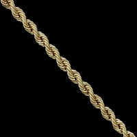 14K Yellow Gold Estate Rope Bracelet