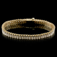 14K Two-tone Gold Estate Diamond Bracelet
