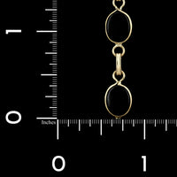14K Yellow Gold Estate Black Onyx Bracelet