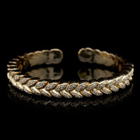 18K Yellow Gold Estate Diamond Bracelet