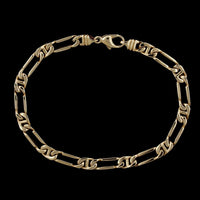 14K Yellow Gold Estate Fancy Link Bracelet