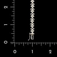 14K White Gold Estate Fancy Link Bracelet