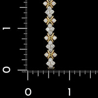 Tiffany & Co. 18K Two-tone Estate Diamond Bracelet
