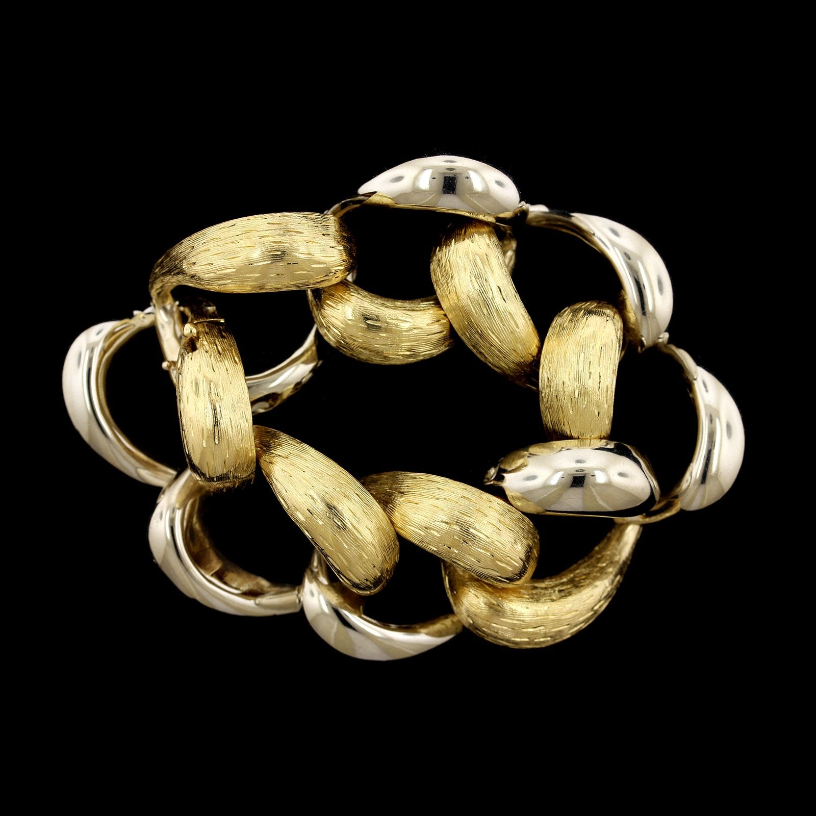 18K Two-tone Gold Estate Bracelet