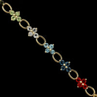 14K Yellow Gold Estate Gem-set Bracelet