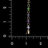 14K Yellow Gold Estate Gem-set Bracelet