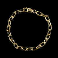 14K Yellow Gold Estate Oval Link Bracelet