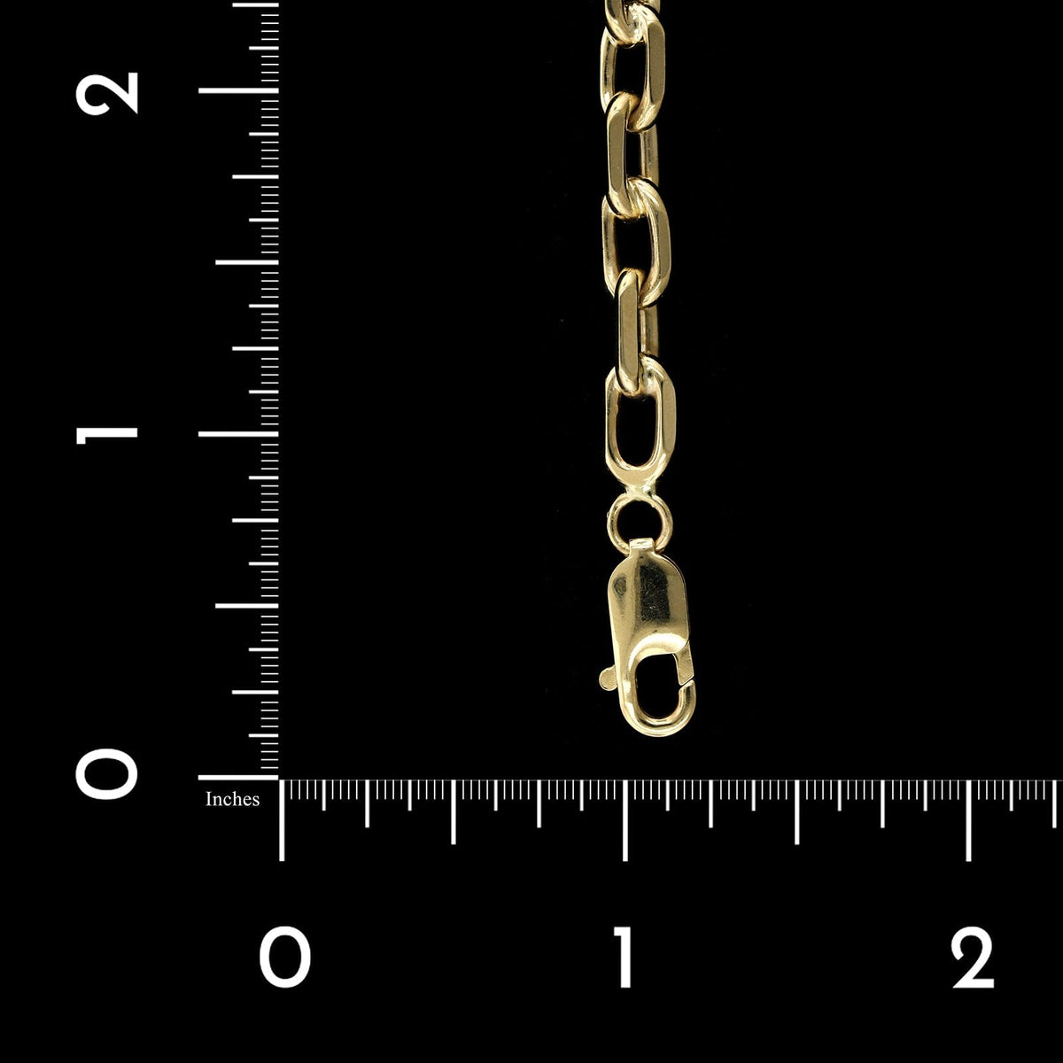 14K Yellow Gold Estate Oval Link Bracelet
