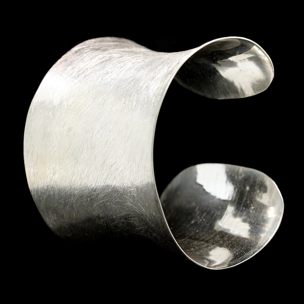 Sterling Silver Estate Textured Cuff Bracelet