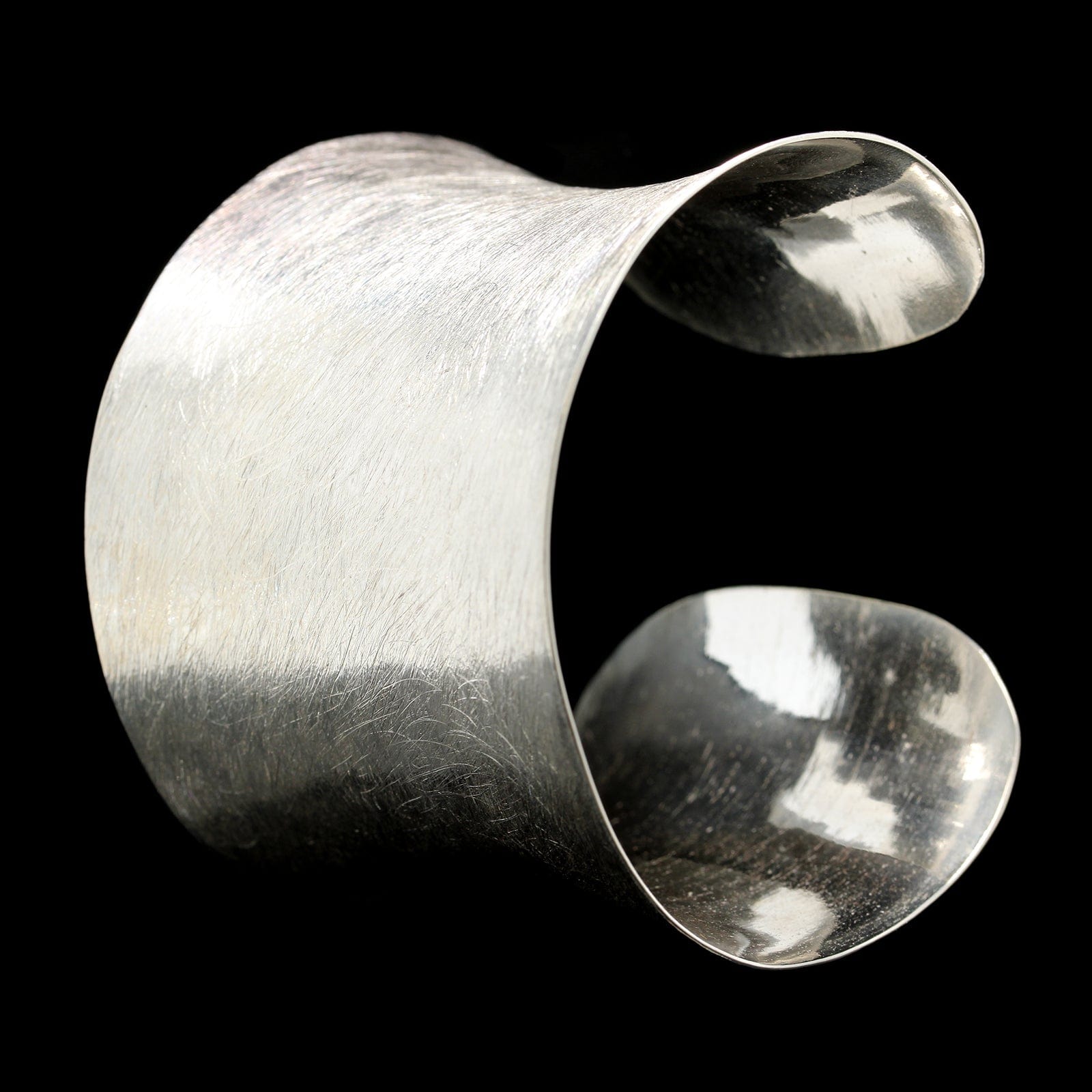 Sterling Silver Estate Textured Cuff Bracelet