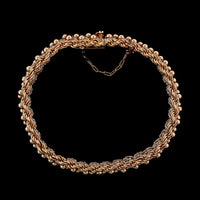 18K Rose Gold Estate Fancy Link Bracelet
