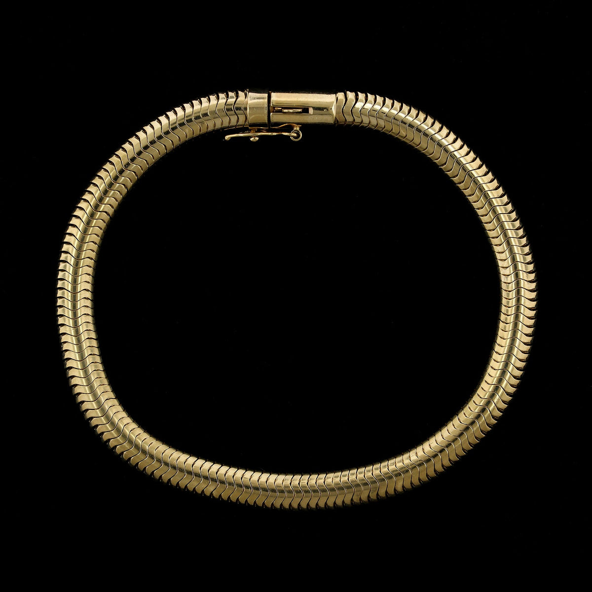 14K Yellow Gold Estate Snake Link Bracelet, 14k yellow gold, Long's Jewelers