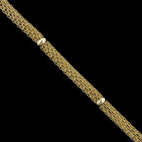 14K Yellow Gold Estate Woven Link Bracelet, 14k yellow gold, Long's Jewelers
