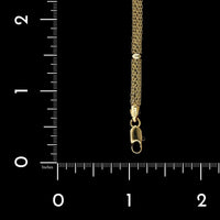 14K Yellow Gold Estate Woven Link Bracelet, 14k yellow gold, Long's Jewelers