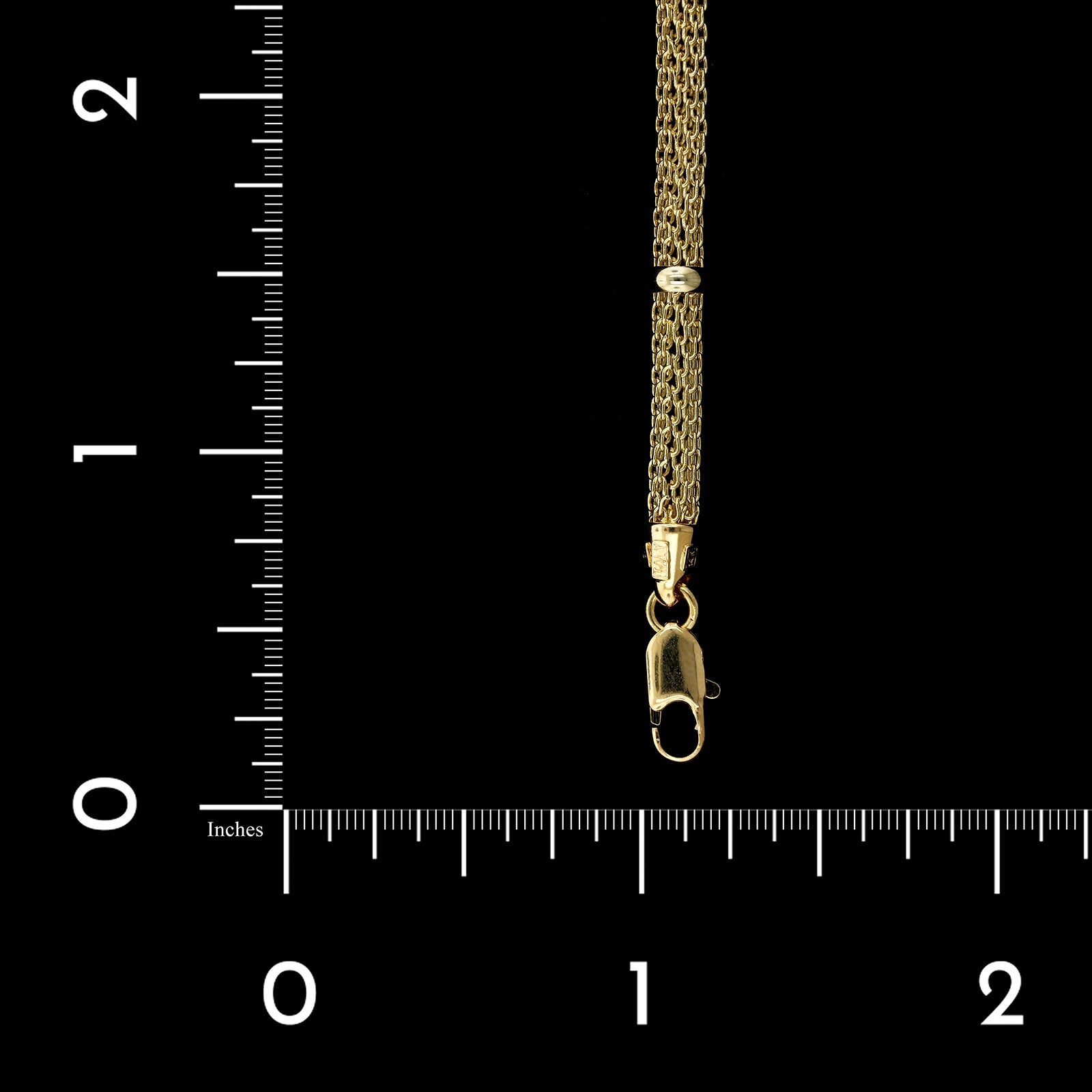 14K Yellow Gold Estate Woven Link Bracelet, 14k yellow gold, Long's Jewelers